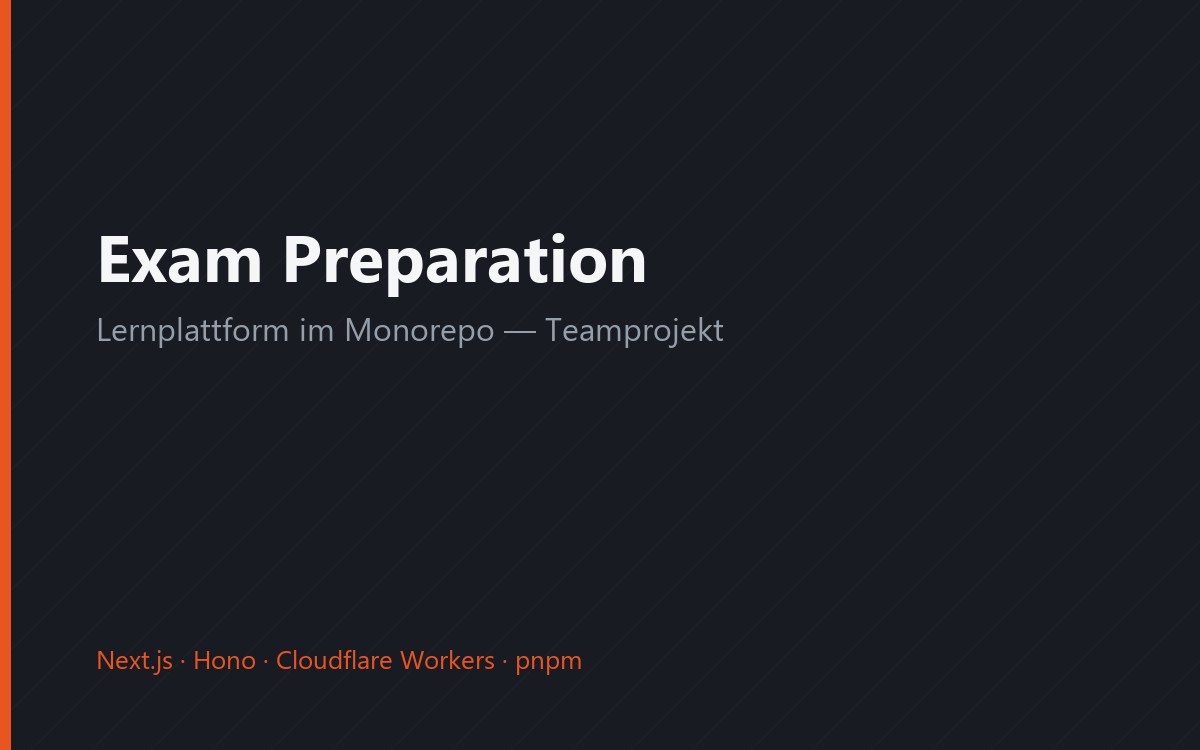 Lernplattform für Prüfungsvorbereitung — Teamprojekt