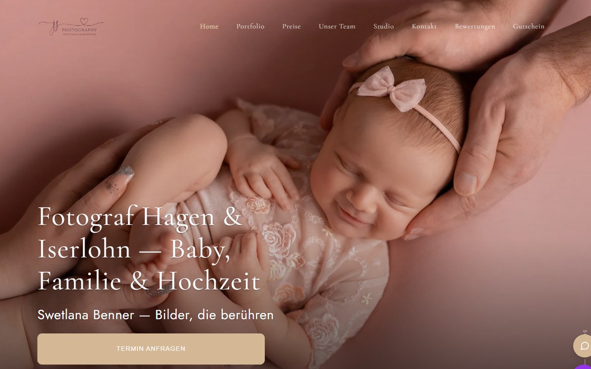 JS Photography — лендинг фотостудії