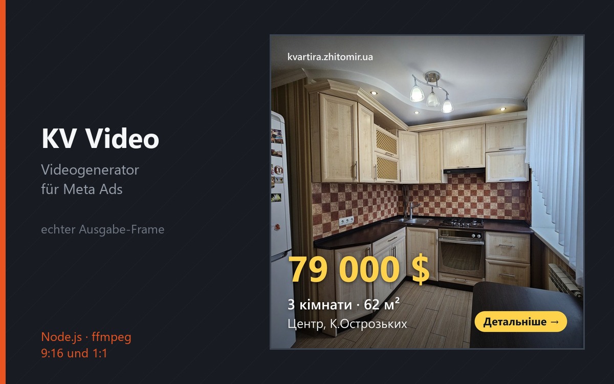 Videogenerator für Immobilienwerbung